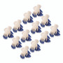 PIP Seamless Knit Cotton/Polyester Gloves, Regular Grade, Small, Natural/Blue, 12 Pairs