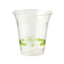World Centric PLA Clear Cold Cups, 12 oz, Plastic, Clear, 1,000/Carton