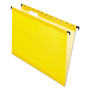 Pendaflex SureHook Hanging Folders, Letter Size, 1/5-Cut Tabs, Yellow, 20/Box (PFX615215YEL) View Product Image