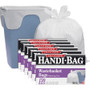 Berry Handi-Bag Wastebasket Bags - Small Size - 8 gal Capacity - 24" Length x 21.50" Width x 0.60 mil (15 Micron) Thickness - White - Hexene Resin - (WBIHAB6FW130CT)