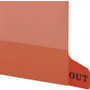 Smead Colored Poly Out Guides with Pockets, 1/3-Cut End Tab, Out, 8.5 x 11, Red, 25/Box