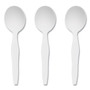 Perk Heavyweight Plastic Cutlery, Soup Spoon, White, 100/Pack View Product Image