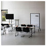 Safco Impromptu Whiteboard Collaboration Screen, 36" x 60", White Surface, Black Metal/Plastic Frame