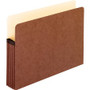Pendaflex Letter Recycled File Pocket - 8 1/2" x 11" - 5 1/4" Expansion - Red Fiber - Red - Acid-free, Reinforced Gusset, Rip Resistant