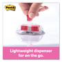 Post-it Flags Page Flags in Desk Grip Dispenser, 1 x 1.75, Red, 200/Dispenser
