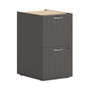 HON Mod HLPLPSFF Pedestal - 28" Height x 15" Width x 20" Depth - 2 x File Drawer(s) - Finish: Slate Teak