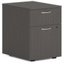HON Mod HLPLPMBF Pedestal - 20" Height x 15" Width x 20" Depth - 2 x Box, File Drawer(s) - Finish: Slate Teak