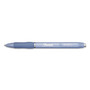 Sharpie S-Gel S-Gel Fashion Barrel Gel Pen, Retractable, Medium 0.7 mm, Black Ink, Frost Blue Barrel, Dozen