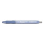 Sharpie S-Gel S-Gel Fashion Barrel Gel Pen, Retractable, Medium 0.7 mm, Black Ink, Frost Blue Barrel, Dozen