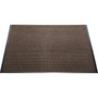 Genuine Joe Waterguard Wiper Scraper Floor Mats - Carpeted Floor, Indoor, Outdoor - 60" Length x 36" Width - Polypropylene - Brown
