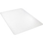 Lorell Big & Tall Chairmat - Hard Floor, Vinyl Floor, Tile Floor, Wood Floor - 48" Length x 36" Width x 0.133" Thickness - Rectangular - Polycarbonate - Clear