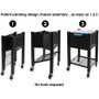 Vertiflex InstaCart File Cart, Metal, 1 Shelf, 1 Bin, 14.25" x 28.5" x 27.75", Black (VRTVF53000) View Product Image