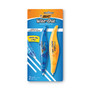 BIC Wite-Out Brand Exact Liner Correction Tape, Non-Refillable, Blue/Orange Applicators, 0.2" x 236", 2/Pack (BICWOELP21) View Product Image