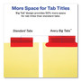 Avery Insertable Big Tab Dividers, 5-Tab, Double-Sided Gold Edge Reinforcing, 11 x 8.5, Buff, Assorted Tabs, 1 Set