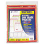 C-Line Reusable Dry Erase Pockets, 9 x 12, Assorted Neon Colors, 10/Pack