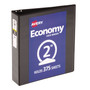 Avery Economy View Binder with Round Rings , 3 Rings, 2" Capacity, 11 x 8.5, Black, (5730)