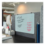 U Brands Cubicle Glass Dry Erase Board, 20 x 16, White Surface (UBR3689U0001) View Product Image