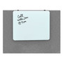 U Brands Cubicle Glass Dry Erase Board, 20 x 16, White Surface (UBR3689U0001) View Product Image