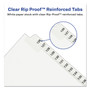 Avery Preprinted Legal Exhibit Side Tab Index Dividers, Avery Style, 25-Tab, 1 to 25, 11 x 8.5, White, 1 Set