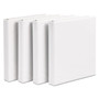 Avery Durable View Binder with DuraHinge and Slant Rings, 3 Rings, 1" Capacity, 11 x 8.5, White, 4/Pack