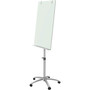 Quartet Infinity Glass Mobile Presentation Easel, 36" x 24", White Surface, Black/Gray Metal/Plastic Frame