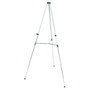 Quartet Lightweight Telescoping Tripod Easel, 38" to 66" High, Aluminum, Silver (QRT50E) View Product Image