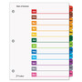 Cardinal OneStep Printable Table of Contents and Dividers, 12-Tab, Jan. to Dec., 11 x 8.5, White, Assorted Tabs, 1 Set