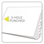 Cardinal Write 'n Erase Tabloid Index Dividers, 8-Tab, 11 x 17, White, 1 Set