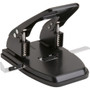 Business Source Heavy-duty 2-Hole Punch - 2 Punch Head(s) - 30 Sheet of 20lb Paper - 9/32" Punch Size - Round Shape - Steel, Rubber