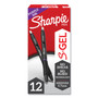 Sharpie S-Gel S-Gel High-Performance Gel Pen, Retractable, Medium 0.7 mm, Purple Ink, Black Barrel, Dozen
