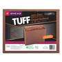 Smead TUFF Expanding Wallet, 12 Sections, Elastic Cord Closure, 1/6-Cut Tabs, Letter Size, Redrope