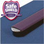 Smead End Tab Pressboard Classification Folders, Six SafeSHIELD Fasteners, 2" Expansion, 2 Dividers, Legal Size, Dark Blue, 10/Box