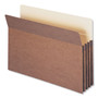 Smead Redrope Drop Front File Pockets, 3.5" Expansion, Legal Size, Redrope, 25/Box