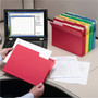 Smead Colored File Pockets, 5.25" Expansion, Letter Size, Assorted Colors, 5/Box