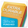 Cardinal Poly Ring Binder Pockets, 8.5 x 11, Assorted Colors, 5/Pack