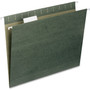 Smead Poly Index Tabs and Inserts For Hanging File Folders, 1/5-Cut, White/Clear, 2.25" Wide, 25/Pack