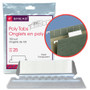 Smead Poly Index Tabs and Inserts For Hanging File Folders, 1/5-Cut, White/Clear, 2.25" Wide, 25/Pack