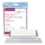 Smead Poly Index Tabs and Inserts For Hanging File Folders, 1/5-Cut, White/Clear, 2.25" Wide, 25/Pack