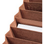 Smead TUFF Expanding Open-Top Stadium File, 31 Sections, 1/31-Cut Tabs, Letter Size, Redrope