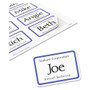 Avery Flexible Adhesive Name Badge Labels, 3.38 x 2.33, White/Blue Border, 400/Box (AVE5895) View Product Image