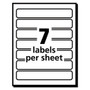 Avery Removable File Folder Labels with Sure Feed Technology, 0.66 x 3.44, White, 7/Sheet, 36 Sheets/Pack AVE5230