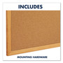 Quartet Classic Series Cork Bulletin Board, 36" x 24", Tan Surface, Oak Finished Fiberboard (MDF) Frame