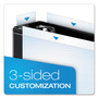 Cardinal ExpressLoad ClearVue Locking D-Ring Binder, 3 Rings, 1.5" Capacity, 11 x 8.5, Black