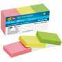 Redi-Tag Self-Stick Recycled Neon Notes - 400 x Neon Pink, 400 x Neon Green, 400 x Neon Yellow - 1 1/2" Flag/Note Width x 2" Flag/Note Length - Rectangle - 100 Sheets per Pad - Neon Pink, Neon Yellow, Neon Green