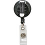 SICURIX ID Card Reel with Belt Clip, 30" Extension, Black