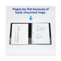 Avery Framed View Heavy-Duty Binders, 3 Rings, 0.5" Capacity, 11 x 8.5, Navy Blue