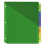 Avery Insertable Big Tab Plastic 1-Pocket Dividers, 5-Tab, 11.13 x 9.25, Assorted, 1 Set