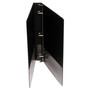 Universal Deluxe Non-View D-Ring Binder with Label Holder, 3 Rings, 1" Capacity, 11 x 8.5, Black