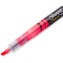 Sharpie Liquid Pen Style Highlighters, Fluorescent Pink Ink, Chisel Tip, Pink/Black/Clear Barrel, Dozen