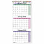 Blueline 3-Month Colorful Wall Calendar - Professional - Julian Dates - Monthly - 14 Month - December 2025 to January 2027